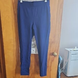 Women with Control Blue Straight Leg Pants